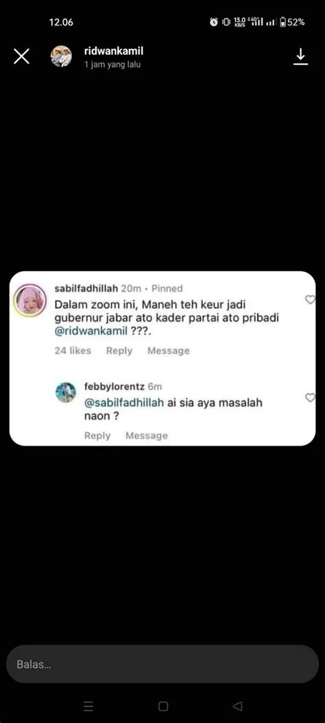 Maksud Ridwan Kamil 'Pin' Komentar Guru yang Sebut 'Maneh': Sedang ...