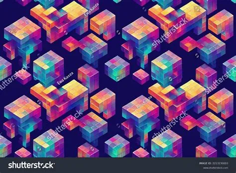 Recurring Wallpaper Abstract Shapes Tile 3d Stock Illustration ...