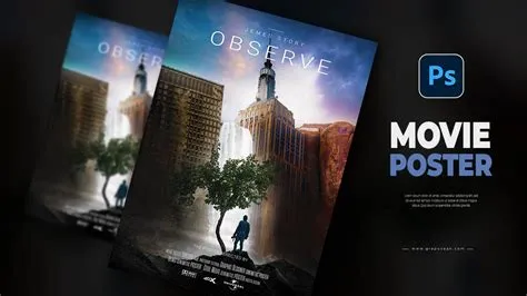 Professional Movie Poster Layout Design | Adobe Photoshop Tutorial ...