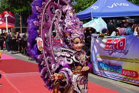 The Participant of Biro Fashion Carnival. Editorial Photography - Image ...