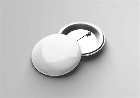 Free Realistic Pin Button Badge Mockup (PSD)