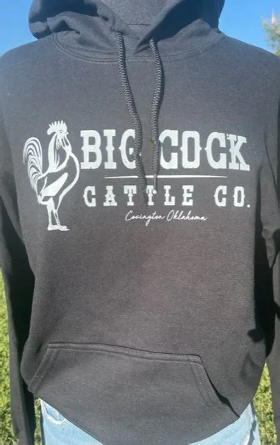 Black Hoodie with BCCC Logo – Big Cock Cattle Co