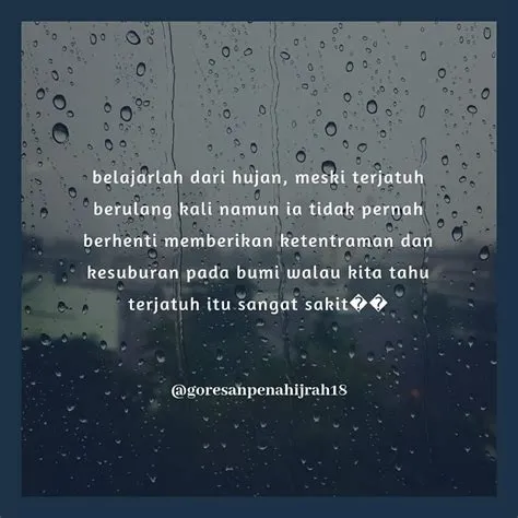 150 Kata-kata mutiara hujan di malam hari estetik, maknanya dalam bikin ...