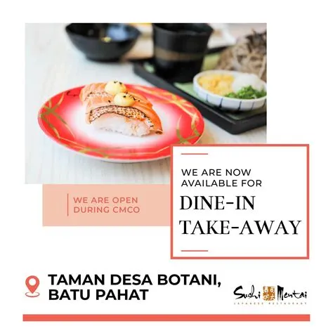 Sushi Mentai Taman Desa Botani, Batu Pahat - We are available for DINE ...