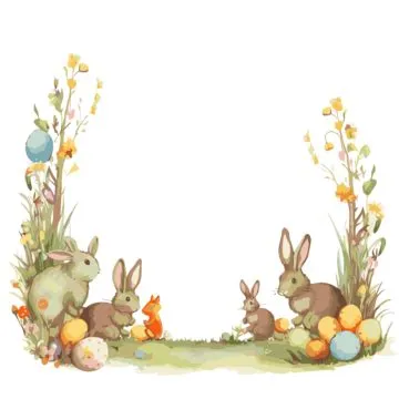 Easter Bunny Borders