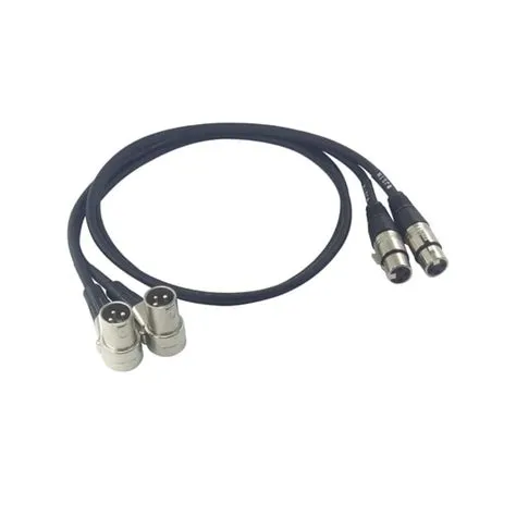 ASIASN-Right-Angle XLR Male to XLR Female Balanced 3 PIN Microphone ...