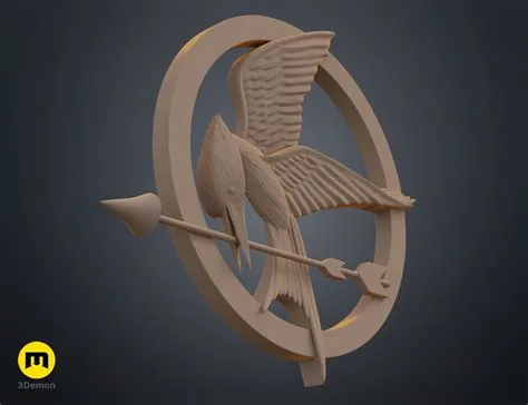 Mockingjay Pin Hunger Games free 3D model 3D printable | CGTrader