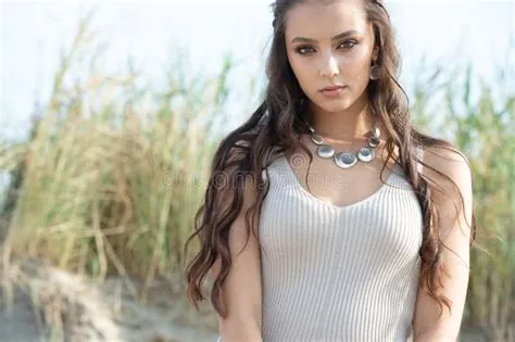 Professional Photo Session of Beautiful European Woman in the Desert ...