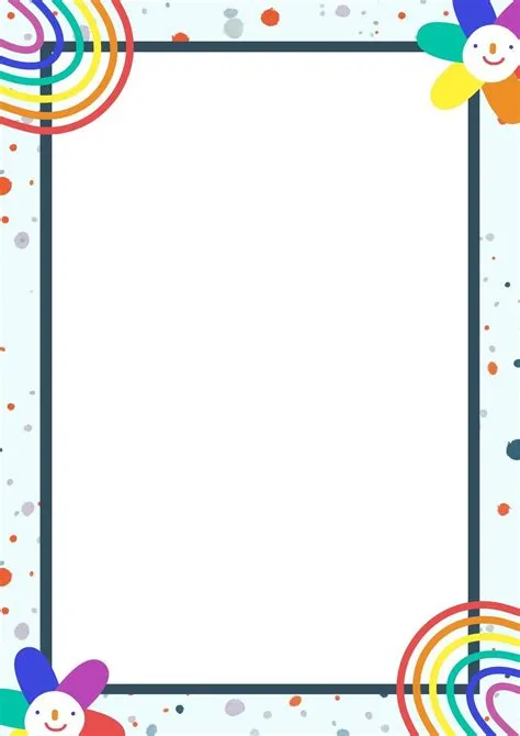 Colorful Abstract Paper Border - Templates by Canva | Borders for paper ...