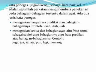 Penggolongan kata linguistik bahasa melayu | PPTX