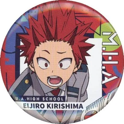 Badge Pins Eijiro Kirishima' MY HERO ACADEMIA break time metal badge ...