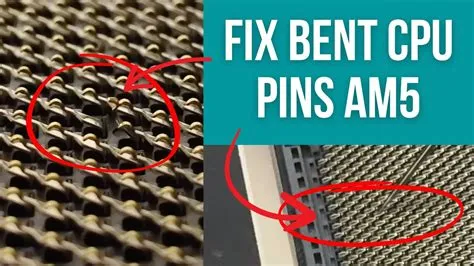 How to fix bent CPU pins on AM5 motherboard - YouTube