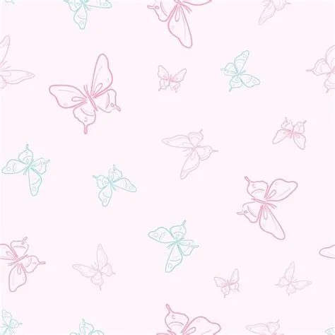 Premium Vector | Vector butterfly spring pattern background