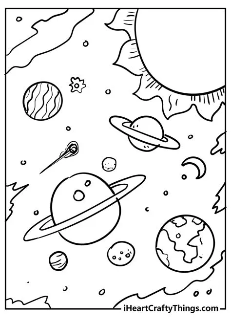 Printable Space Coloring Pages