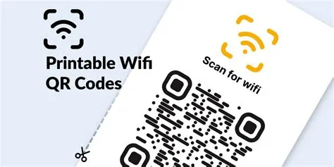 Printable Wifi QR Code templates | Figma