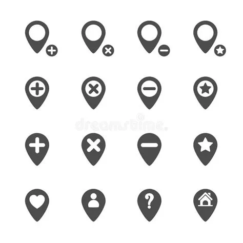 Set Map Pin Icon Vector Design Stock Illustrations – 78,601 Set Map Pin ...