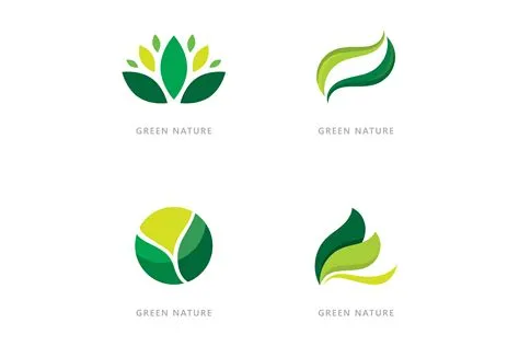 Nature Logo Design Premium Vector | Circle Leaf Modern Nature Logo