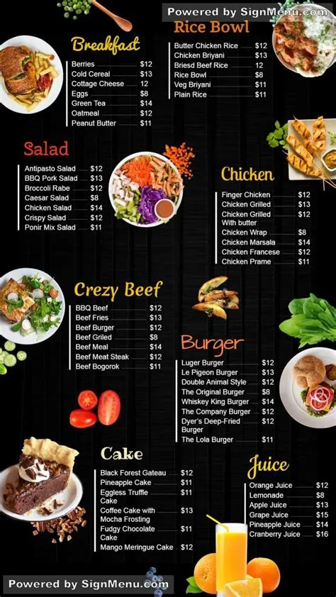 Detail Simple Desain Menu Makanan Koleksi Nomer 15