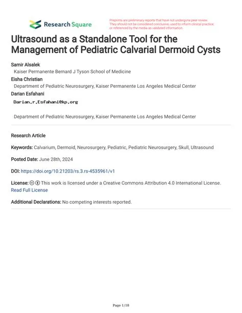 (PDF) Ultrasound as a Standalone Tool for the Management of Pediatric ...