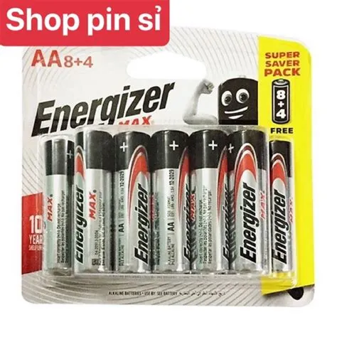 Max 8+4 viên Energizer ( tiểu AA và đũa AAA) | Shopee Việt Nam