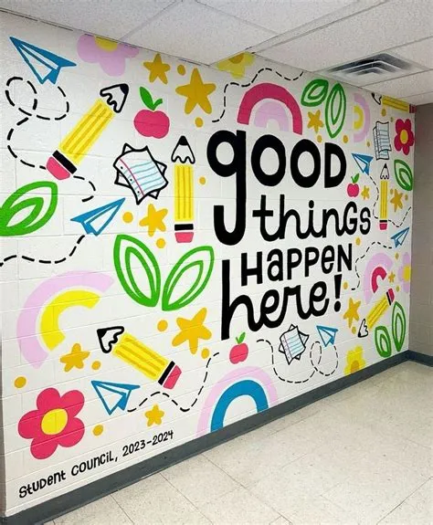 by Laura Pinzon on 527 Transmi | School murals, School wall art ...