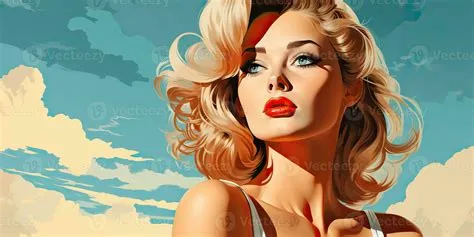 AI Generated. AI Generative. Pin up sexy attractive beautiful girl ...