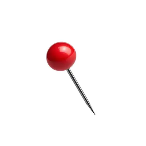 A red pushpin on a transparent background 54473506 PNG
