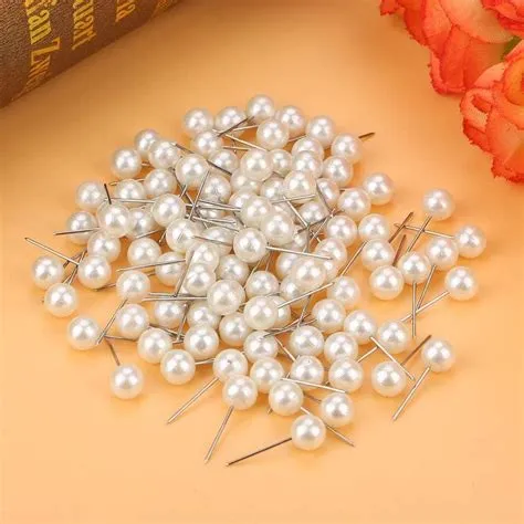 Amazon.com: Round Pearl Head Pins Dressmaking Pins Corsage Florists ...