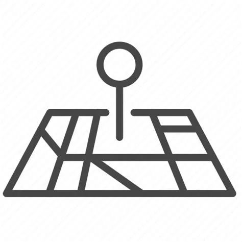 Map, area, location, pin, pinning, destination, landmark icon ...