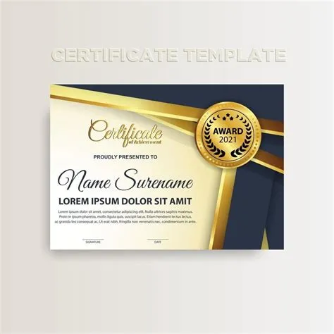 Modern Gradient Color Certificate Template