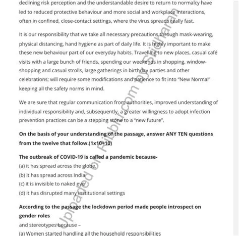 Unseen Passages for Class 8, 9 and 10 - Strategies for English ...