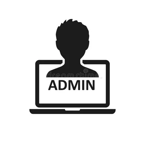 Admin sign on laptop icon – vector stock illustration | Admin, Insta ...