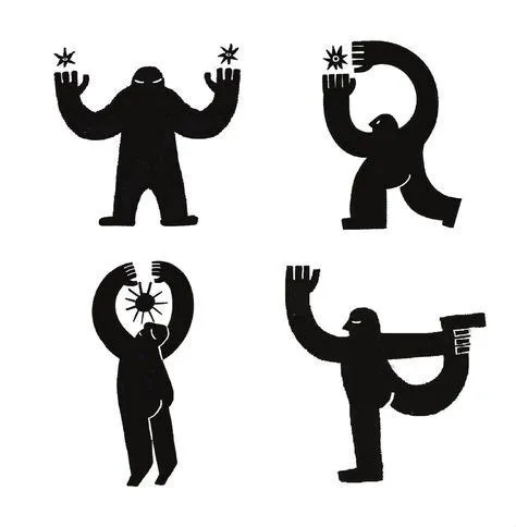 Characters - Julia Krymkuch | Logo illustration, Hand drawn logo design ...