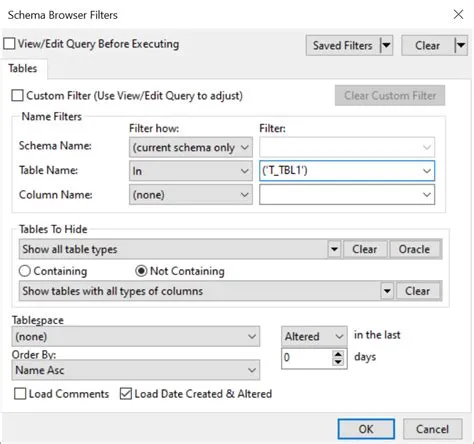 quick filters - Toad for Oracle & DevOps Toolkit - Toad World® Forums