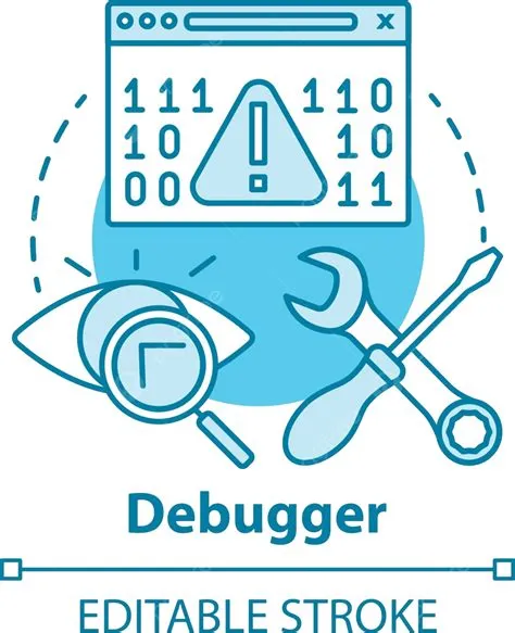 Debugging Tool Icon For Software Development Digital Testing Setting ...