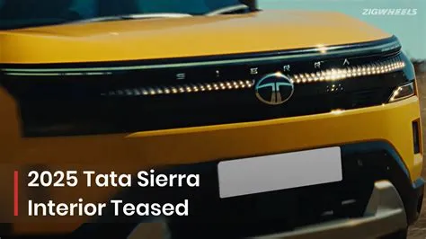2025 Tata Sierra Interior Teased; Reveals Some Key Features: Interior ...