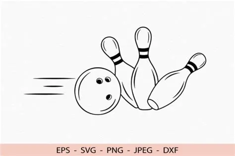 Bowling Svg Pins Ball File Cricut Logo Graphic by GreatSVG by Elena ...