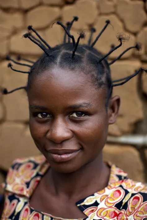 A Congolese women pictured in Kisangani, Democratic Republic of Congo ...