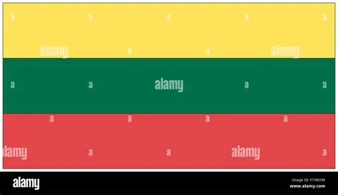 Fahne: Litauen/ flag: Lithuania Stock Photo - Alamy