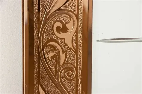 Large Arch Mirror with Scrolling Leaf Design c.1930