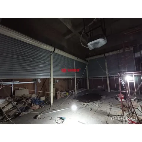 Pemasangan Rolling Door One Sheet Full Perforated Tenant Tianlala di ...