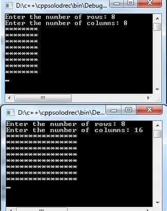 C program for rectangle and square star pattern codeforcoding – Artofit
