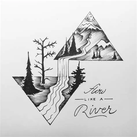 Flow Like a River - Lettering Illustration by Jordan Stambaugh