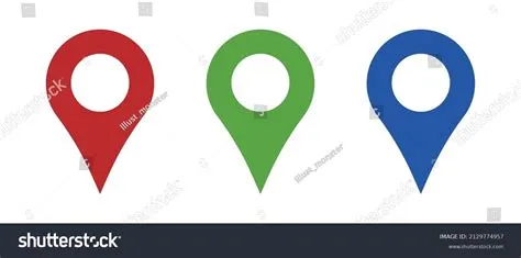 Un conjunto de iconos de pin: vector de stock (libre de regalías ...