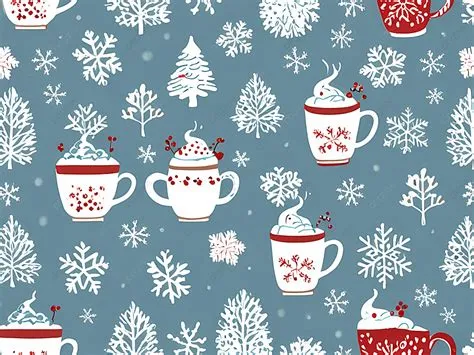 Blue Cute Winter Patterns Background, Winter Patterns, Winter ...