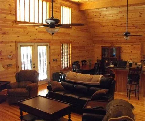 Knotty Pine Wood Paneling * Interior Pine Wood Paneling Home | Pine ...