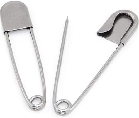 5 Inch Large Safety Pins, 10 PCS Safety Pins, Stainless Steel Safety ...