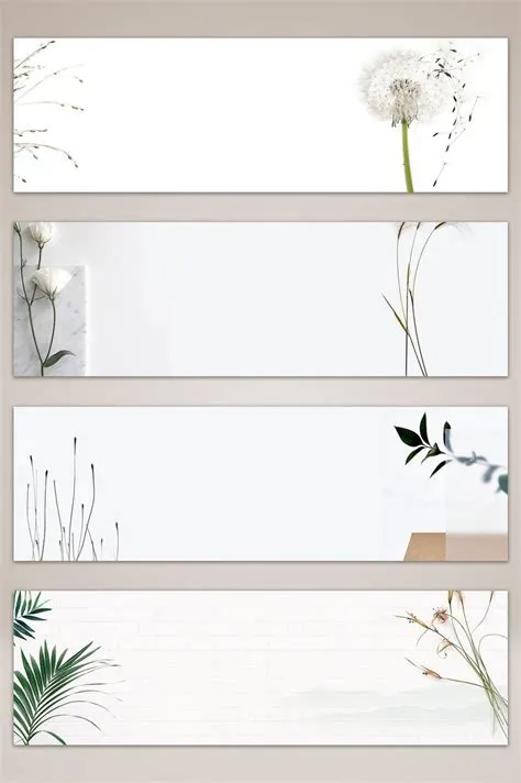 Simple and Stylish White Banner Poster Background