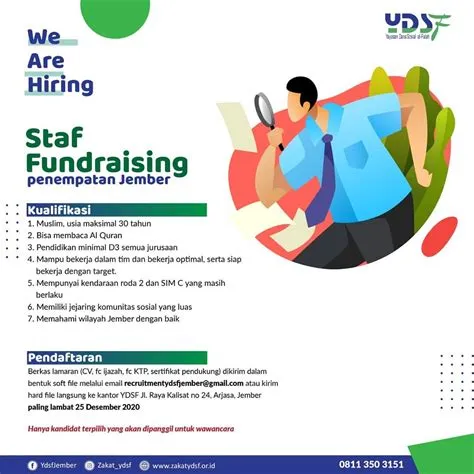 YDSF Jember - OPEN RECRUITMENT STAF FUNDRAISING 📍... | Facebook