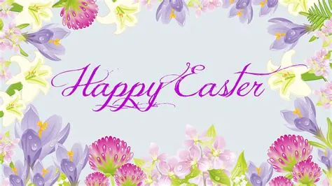 Happy Easter Flowers Lilies Holiday Spring HD Easter Wallpapers | HD ...